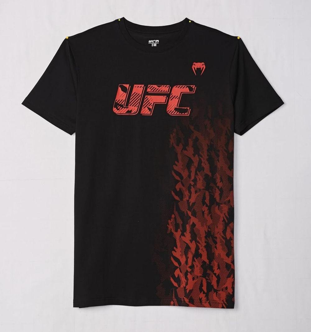 New UFC Venum Black Unisex Authentic Fight Week Short Sleeve T-Shirt Size Large